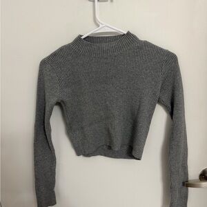 Brandy Melville Heather Gray Knit Top